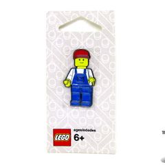 LEGO Minifigure Worker Blue Overalls and Red Cap Enamel Pin Badge Lego Group 2005 New  Lego Man Pin Badge Enamelled New Rare And Hard To Find From The Lego Group 2005