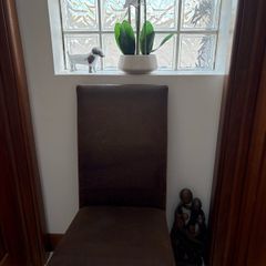 Free dining chairs x 6/8 - brown nubuck leather