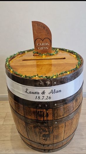 Wedding post box Barrel