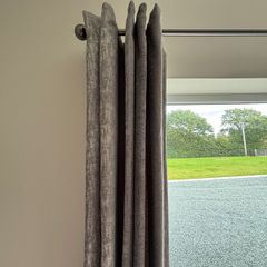 2.4 metre curtain pole pewter 28mm