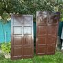 Two teak garage doors Image 9