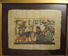 Egyptian framed papyrus