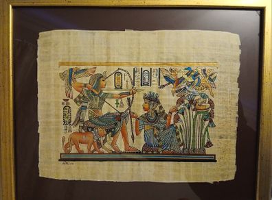 Egyptian framed papyrus