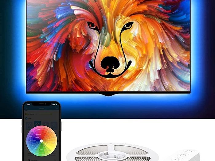 LED Backlight with App Control, RGB LED Strip Light, USB Powered, Adjustable Lighting Kit for 40-60in TV, Computer, Monitor (FREE SHIPPING)
