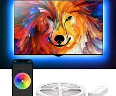 LED Backlight with App Control, RGB LED Strip Light, USB Powered, Adjustable Lighting Kit for 40-60in TV, Computer, Monitor (FREE SHIPPING)