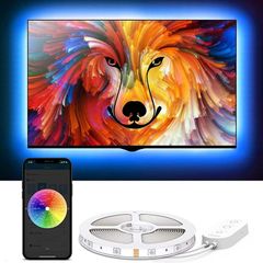 LED Backlight with App Control, RGB LED Strip Light, USB Powered, Adjustable Lighting Kit for 40-60in TV, Computer, Monitor (FREE SHIPPING)