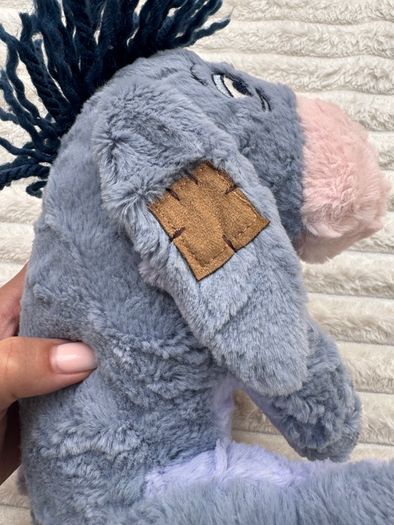 Disney Eeyore Plush from Winnie the Pooh & Friends with Patches Soft  Plush approx. 20 cm. Used Please see photos