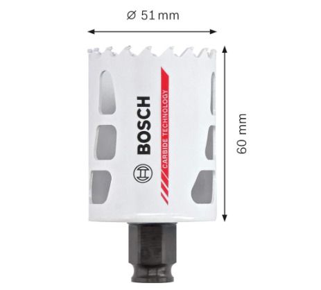 Bosch 51mm Carbide Tipped Hole Saw - for wood