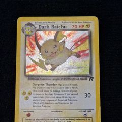 pokemon dark raichu holo team rocket Lp