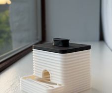 Modern Cotton Buds Dispenser and Bathroom Organizer 3D Printed and Free Post
