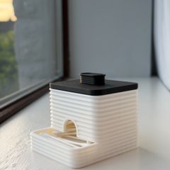 Modern Cotton Buds Dispenser and Bathroom Organizer 3D Printed and Free Post