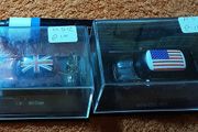 two clear boxed mini's