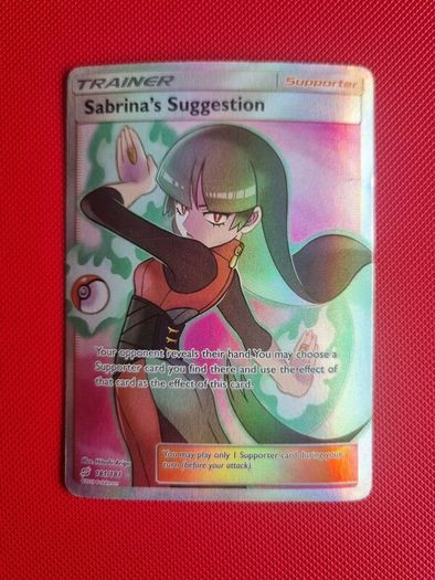 Sabrinas Suggestion Rare Full Art Trainer Pokemon Card from Team Up (181/181)