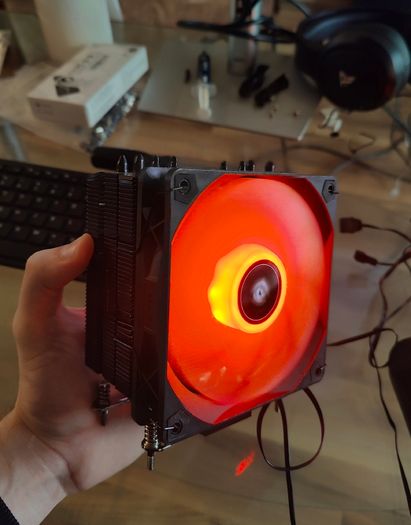 Tempest PRO Cooler 4 Pipes CPU Cooler Black ARGB