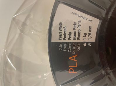 PLA 3D Printer Filament 1.75mm Pearl White 1kg Spool