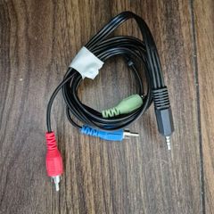 3.5mm jack to 3 RCA audio/video cable.