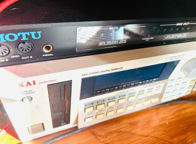 Akai S1000 plus hard drive and 2 Zip drives
