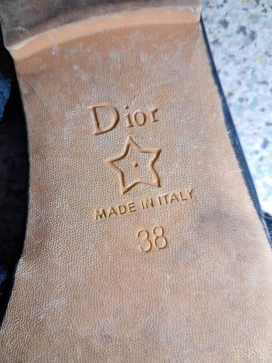 Dior Monochromatic Navy 'DWAY' Slides/Sandals