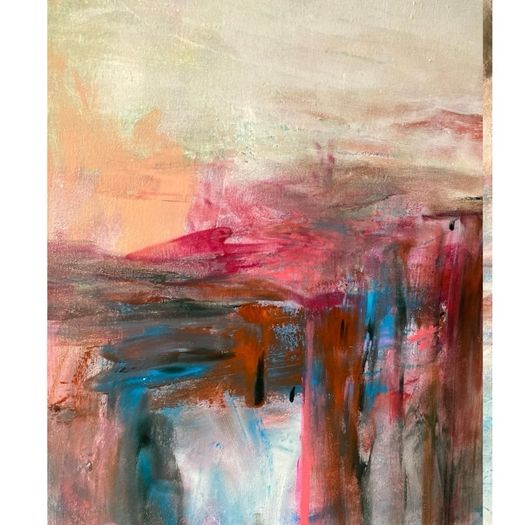 XL Framed Original Art Original Abstract Painting