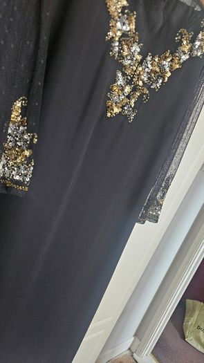 Black dressy new dress Savoir embellished