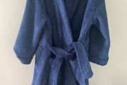 Navy belted Dressing gown 3-4