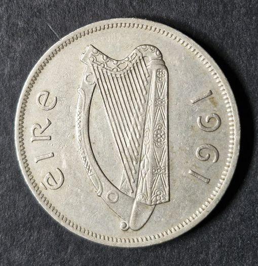 Ireland 1961 Half Crown Coin