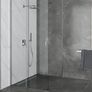 Vayo Chrome Sliding Walk-In Shower Enclosure 120X200cm Image 5