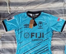 Umbro Fiji 7s 2025/26 Away Rugby Jersey - Medium - New With Tags