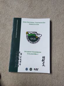 Taekwon Do student handbook color belt