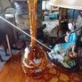 Vintage amber vase Image 2