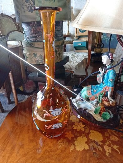 Vintage amber vase