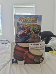 Nintendo Gamecube console and Bongo set