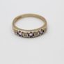 9ct Gold Amethyst & Diamond Half Eternity Ring Size N, 2g, Fully Hallmarked Image 9