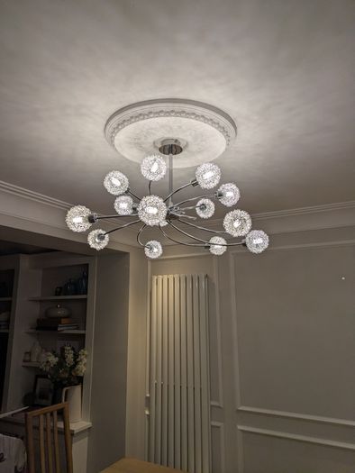 Set of Two Statement Pendant Lights, Large & Small