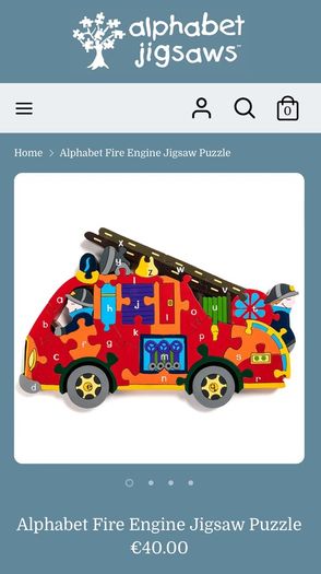 Alphabet Fire engine Jigsaw puzzle Brand new