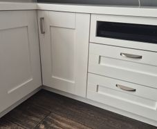 White Corner TV/Media Cabinet