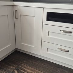 White Corner TV/Media Cabinet