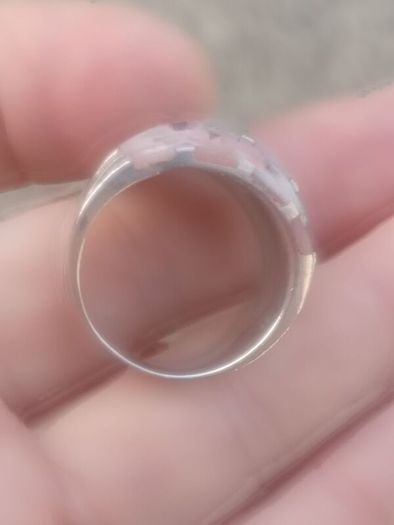 Stunning Mother Of Pearl Sterling Silver Ring