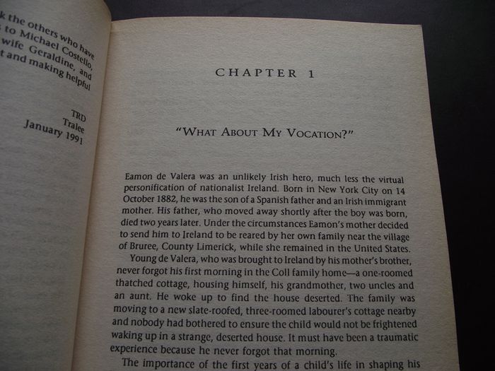1995 "De Valera: The Man & The Myths" by T. Ryle Dwyer