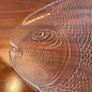 Large Vintage Fish Glass Serving Platter Plate Tray, Pasabahce Image 3