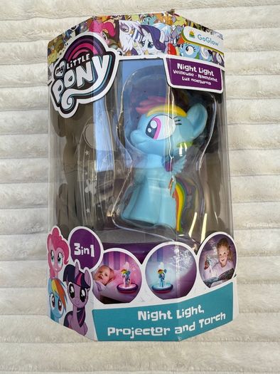 My Little Pony GoGlow Magic Night Light Rainbow Dash Damaged box Please see photos