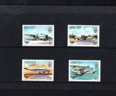 1984 Jersey Aviation History. 40th Anniversary of International Civil Organisation Commemorative Stamps Presentation Pack