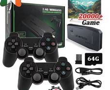 20000+ 4K HDMI TV Video Game Stick Retro Gaming Console w 2 Wireless Controllers