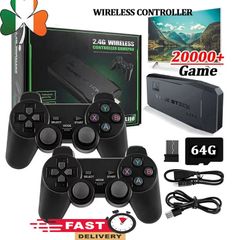 20000+ 4K HDMI TV Video Game Stick Retro Gaming Console w 2 Wireless Controllers