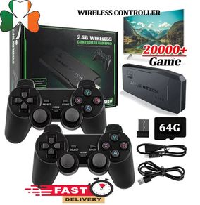 20000+ 4K HDMI TV Video Game Stick Retro Gaming Console w 2 Wireless Controllers