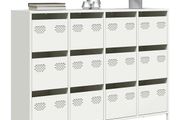Sideboard White 135x39x103.5 cm Cold-rolled Steel
