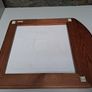 Vintage wooden cheese board with tile Image 5