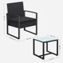 Garden chairs with table Balcony set Image 4