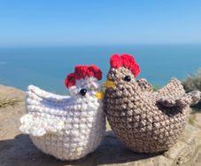 Easter Crochet Hens