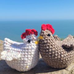 Easter Crochet Hens